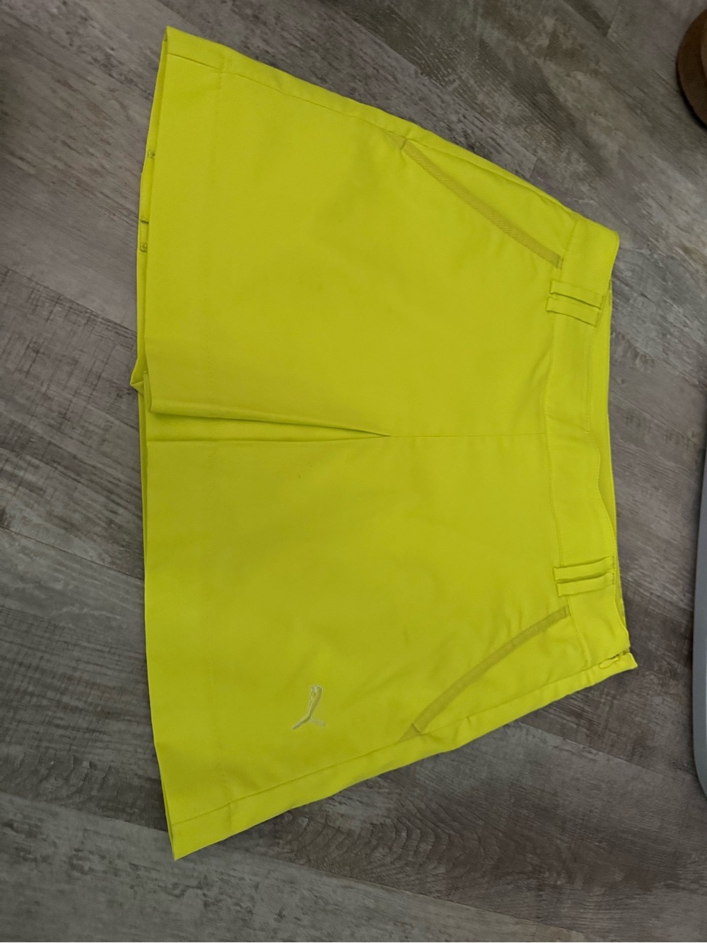 Puma Women's Neon Yellow Golf Skort
